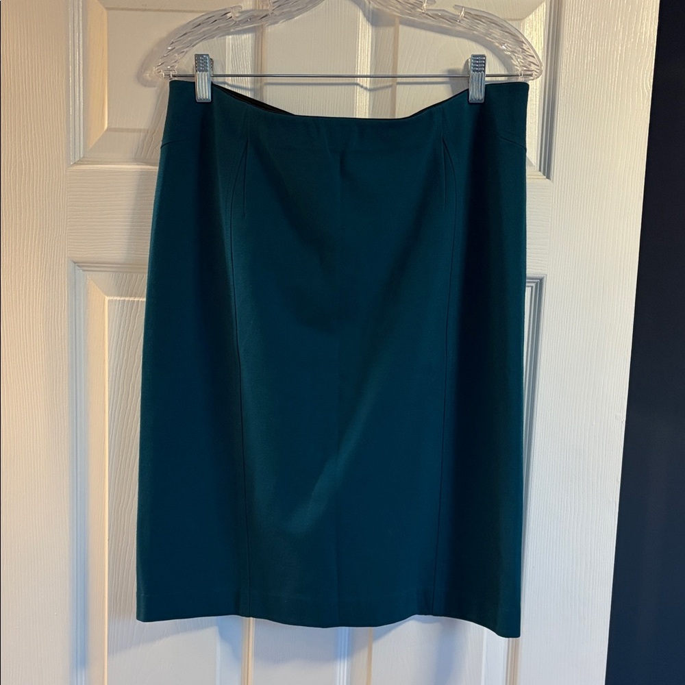 Ann Taylor Elegant Teal Pencil Skirt